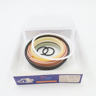 حفارة هيدروليكية اسطوانة بوم ختم كيت لكوماتسو PC200-6 6D95.5