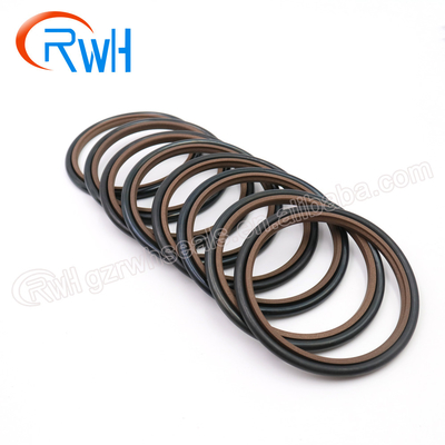 حلقة العازلة الهيدروليكية المطاط PTFE لمحلات إصلاح الآلات