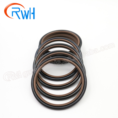 حلقة العازلة الهيدروليكية المطاط PTFE لمحلات إصلاح الآلات