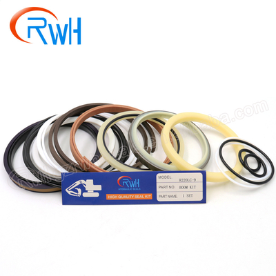 R220LC-9 طقم ختم حفارة Hyundai ، طقم ذراع أسطوانة PTFE