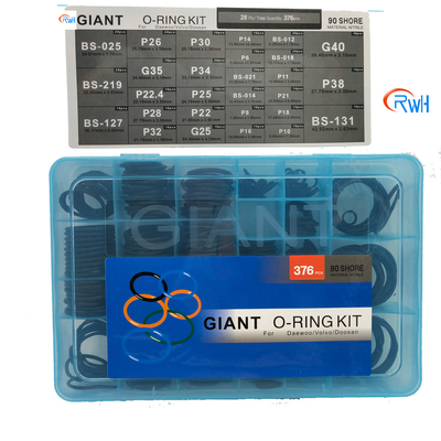 Giant Gland NBR O Ring Box Black للحفارة Daewoo Doosan